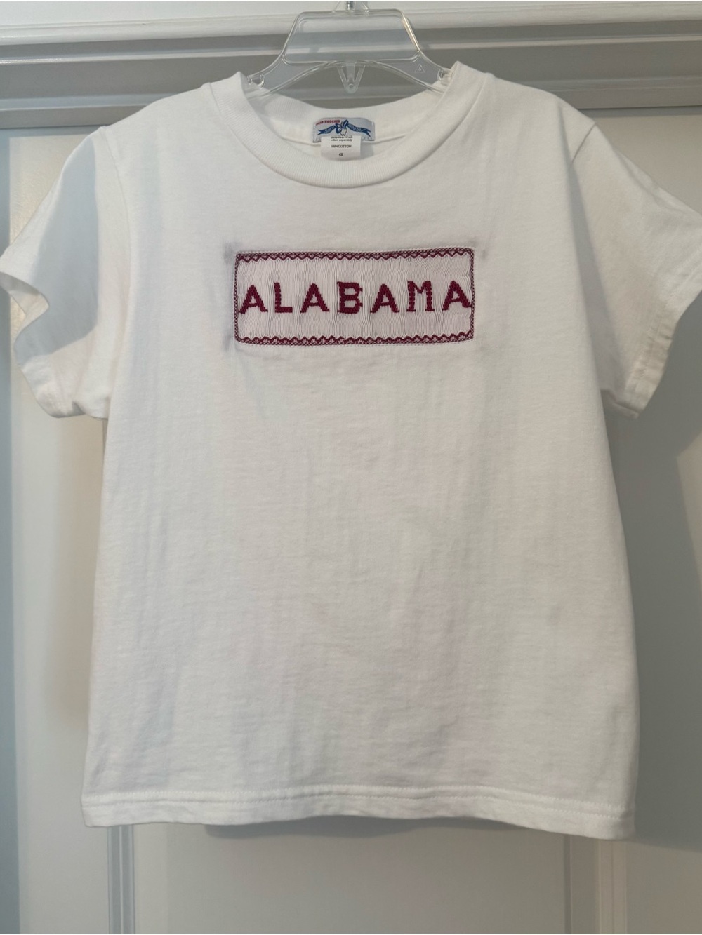 Silly Goose Smocked ALABAMA Smocked T- Shirt Size 6x